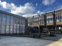 The New Arts half of the outer quadrangle