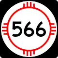 State Road 566 marker