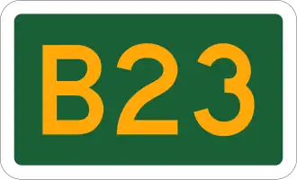 Alphanumeric route (used in ACT and partly NSW; note the white border)