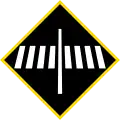 Pedestrian crossing ahead