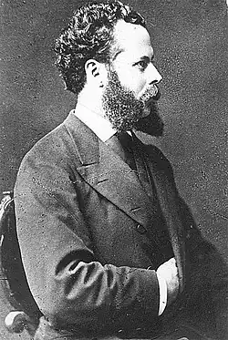 A photo of Nicolás de Piérola, founder of the Democratic Party