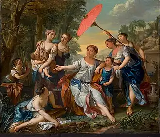 Mozes door farao's dochter gevonden