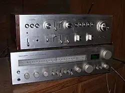 Realistic STA-240 receiver with a Nikko TRM-800 amplifier