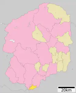 Location of Nogi in Tochigi Prefecture