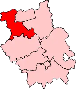 Map showing the location of the North West Cambridgeshire constituency in Cambridgeshire, under the boundaries created by the 2023 boundary review and first used at the 2024 UK general election.