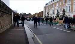 The northern part of Stevenage Road where Lamplugh's car was found abandoned.