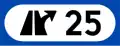 Intersection number[N 1] Blue for motorways with multiple lanes. Intended solely for orientation.