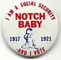 Notch Baby button.