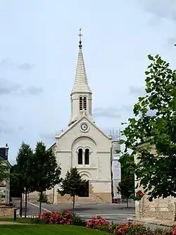 The church in Noyant-de-Touraine