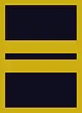 Flight suit sleeve insignia for a captain (2003–present)
