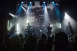 Obsidian Kingdom performing A Year With No Summer during its presentation concert at Apolo in Barcelona, April the 16th 2016. Caption by Carles Romagosa.
