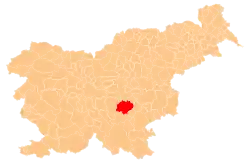 The location of the Municipality of Trebnje