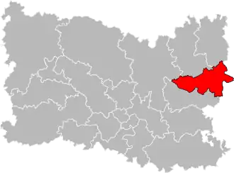 Situation of the canton of Compiègne-1 in the department of Oise