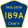 County Road 189A marker