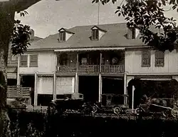 "Old Lugo House on the Plaza, Los Angeles" from the American Guide to Los Angeles, published 1941
