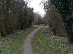 The Gotham branch of the Great Central Railway, now converted to a footpath