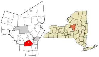 Location in Oneida County and the state of New York.
