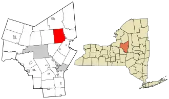 Location in Oneida County and the state of New York.