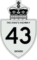 King's Highway 43 marker