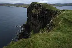 The cliffs along the northwestern side of the island, looking northeast