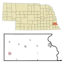 Location of Douglas, Nebraska
