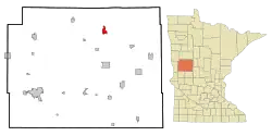 Location of Perham, Minnesota