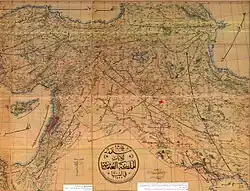1893 map of administrative divisions of Ottoman Asia