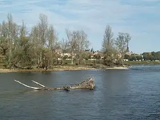 Ousson-sur-Loire seen from the opposite river bank