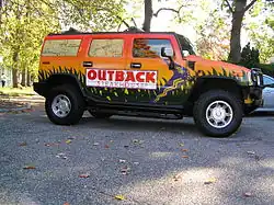 The Outback Steakhouse Hummer vehicle
