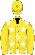 Yellow, white stars on body