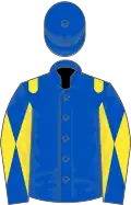 Royal blue, yellow epaulets, diabolo on sleeves