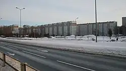 Apartment buildings built during Soviet era along Augusta Deglava street