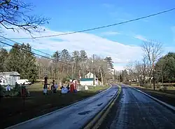 Settled area of Rush Township along PA 325