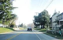 Eastbound PA 340 through Spring Garden