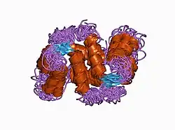 1a03: THE THREE-DIMENSIONAL STRUCTURE OF CA2+-BOUND CALCYCLIN: IMPLICATIONS FOR CA2+-SIGNAL TRANSDUCTION BY S100 PROTEINS, NMR, 20 STRUCTURES