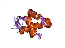 1fex: SOLUTION STRUCTURE OF MYB-DOMAIN OF HUMAN RAP1