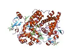 1igz: Crystal Structure of Linoleic acid Bound in the Cyclooxygenase Channel of Prostaglandin Endoperoxide H Synthase-1.