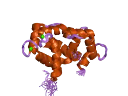 1sy9: Structure of calmodulin complexed with a fragment of the olfactory CNG channel