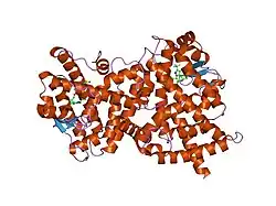 2ath: Crystal structure of the ligand binding domain of human PPAR-gamma im complex with an agonist