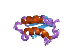 2ga7: Solution structure of the copper(I) form of the third metal-binding domain of ATP7A protein (menkes disease protein)