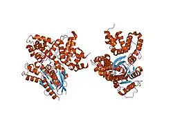 2gtp: Crystal structure of the heterodimeric complex of human RGS1 and activated Gi alpha 1