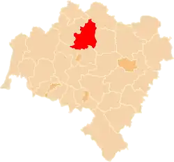 Location within the voivodeship