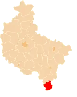 Location within the voivodeship