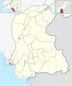 Map of Karachi District