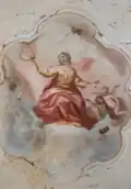 Bedroom ceiling fresco