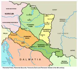 Pannonia in the 4th century