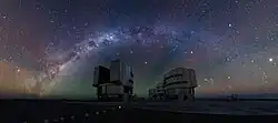 Airglow over the VLT platform[19]