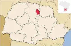 Location in Paraná