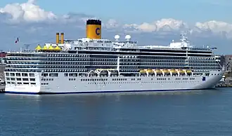 Costa Deliziosa in Helsinki Harbour.