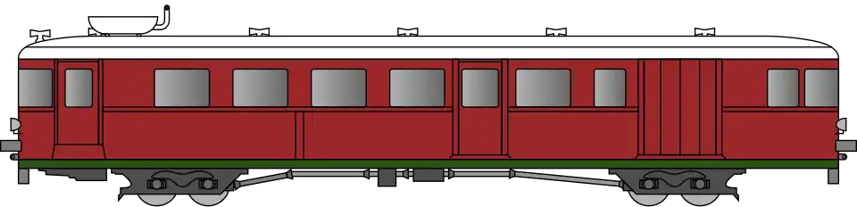 State network railcar in livery.